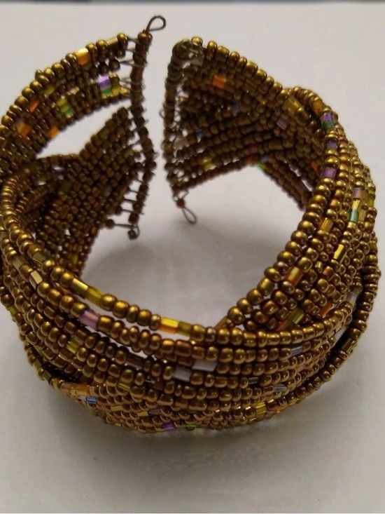 unbranded Jewelry - Gold Multi-Row Beaded Women’s Bracelet